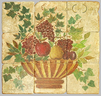 HAND PAINTED TILE MURALS of ALL SIZES